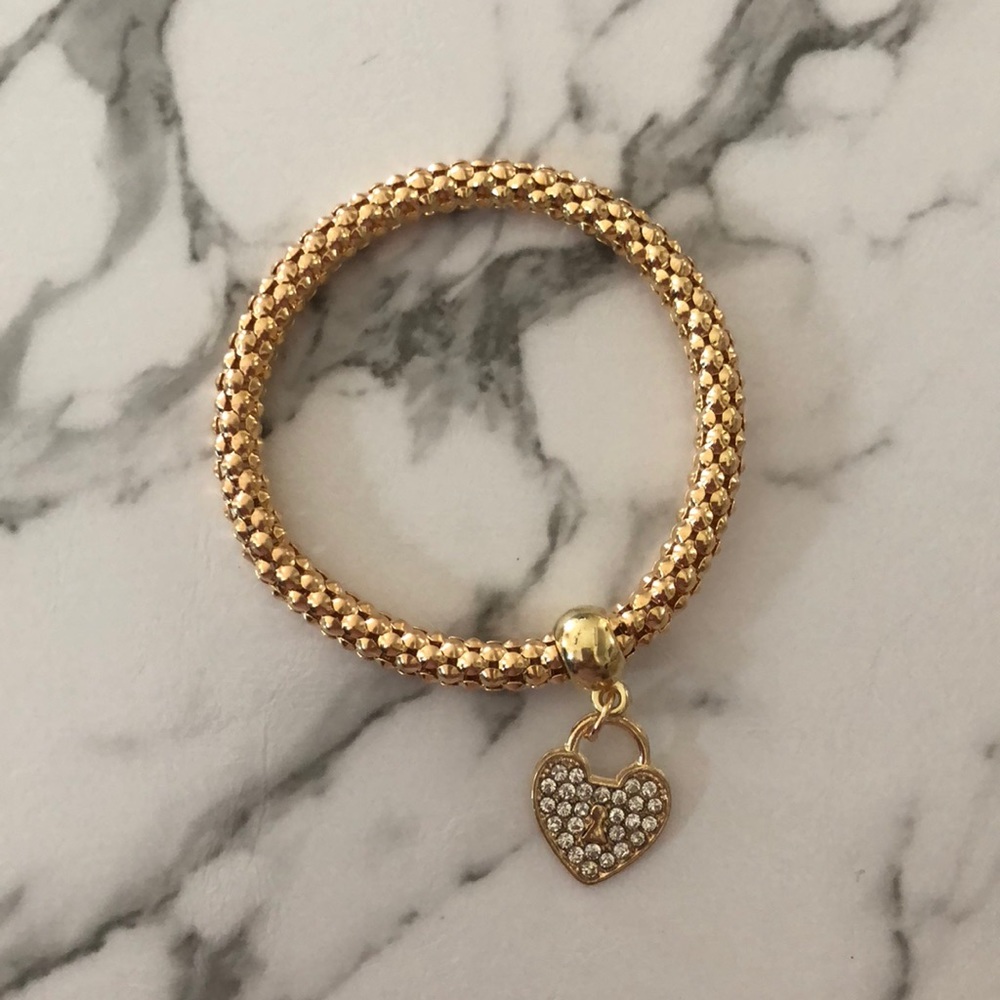 Gold locket bangle ((FreeGift w Purchase))